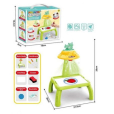 Столик с проектором на батарейках (герой, подсветка, диски, фломастеры)