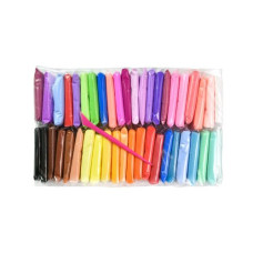 Набор для творчества (воздушный пластилин) "UʼDO Clay 44 шт, брикет 6 г (укр)