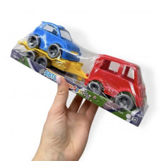 Набор авто Kid cars Sport (автобус желтый + синяя машинка)
