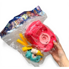 Каталка, 13 см х 21 см х 46 см, колокольчик, вращающаяся фигурка, в пакете