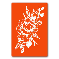 Трафарет для био-тату Цветы fx101-24*34см, размер 24х34 см