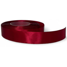 Атласная лента для рукоделия АБ-124, 0,6 см x 23 м, Бордовый