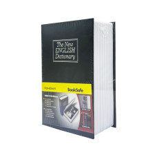 Сейф-книга с ключом для хранения KBS-801(Black) маленькая, 18х11,5х5,5 см