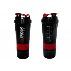 Шейкер спортивный Spider EF-7200-R 0,5 л, Черно-красный