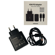 Зарядка Samsung 45W, адаптер + кабель