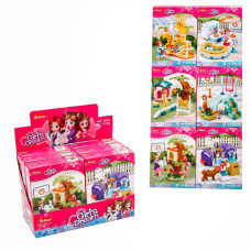 Конструктор для дівчаток Girls Dream SLUBAN ігровий майданчик з фігуркою дівчинки та її тварини (M38-B0970), M38-B0970