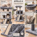 Игровой комплекс для кошек APOLLO-4 с когтеточкой / Многоуровневый функциональный домик 48х48х105 см
