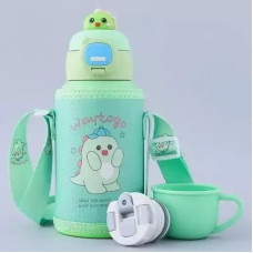 Термос дитячий "BABY SHOWER", з силіконовою трубочкою, поїльником і чашечкою, зелений, 500 мл, 252-H-GREEN Термос дитячий "BABY SHOWER", з силіконовою трубочкою, поїльником і чашечкою, зелений, 500 мл, 252-H-GREEN