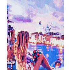 Картина по номерам "Красивый вид на вечерний город" Картина по номерам "Красивый вид на вечерний город"