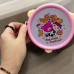 Барабан игрушечный, детский, 13 см (розовый)