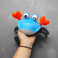 Краб (встроенный аккумулятор, подсветка, песня, подвижные элементы, в коробке) (ГОЛУБОЙ)