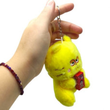 Мʼяка іграшка-брелок котики із соком 11 см Мʼяка іграшка-брелок котики із соком 11 см