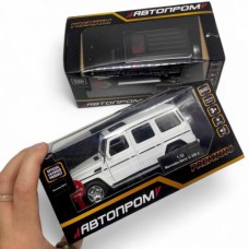 Машинка металлическая "АВТОПРОМ, Mercedes-Benz G 350", белая (коробка – 18х9х8 см)