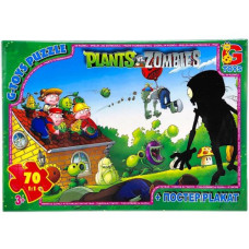 Пазлы из серии "Растения против Зомби", 70 эл