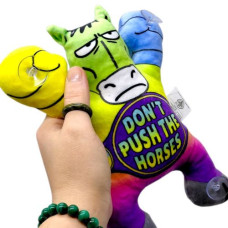 Игрушка мягконабивная Лошадь на липучках 22см(DON`T PUSH THE HORSES ЗЕЛЕНЫЙ)