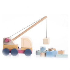 Машинка "Авто-кран" 2/Wooden toy "Crane truck" 2