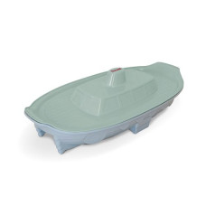 Песочница "Корабль" мятный/светло-серый