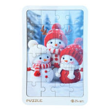 Новогодний пазл-вкладыш Новогодний пазл-вкладыш