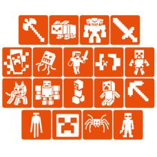 Набор трафаретов для био-тату 