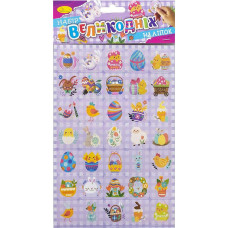 Набор пасхальных наклеек НС-А5-14-03 формат А5, 2 листа, 70 штук