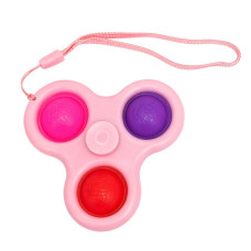 Детский антистресс-брелок Симпл-Димпл Спинер AA3650(Pink) 8 см