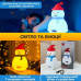 Детский аккумуляторный ночник-Снеговик с RGB-подсветкой, Bluetooth-колонкой и функцией часов Детский аккумуляторный ночник-Снеговик с RGB-подсветкой, Bluetooth-колонкой и функцией часов