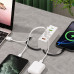 Сетевое зарядное устройство 120 W с 3 USB и 3 Type-C / Адаптер быстрой зарядки / Универсальный адаптер питания 26X-203