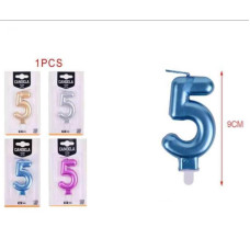 Свічка для торта "Цифра 5", EA0178