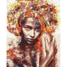 Картина по номерам "Незнакомка в красках" ★★★★ Картина по номерам "Незнакомка в красках" ★★★★