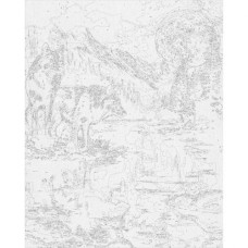 Картина по номерам с красками металлик "Пара волков ночью" 40х50 см Картина по номерам с красками металлик "Пара волков ночью" 40х50 см