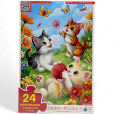 Игра-пазл (Макси) "Игривые котята", 24 элемента