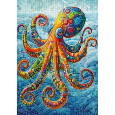 Пазли "Різнокольоровий восьминіг", 500 елементів Пазли "Різнокольоровий восьминіг", 500 елементів
