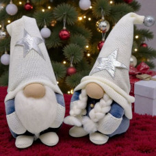 Мягкая игрушка "Скандинавский гном" (Hand Made) высота 28 см, мальчик (білий) 28см