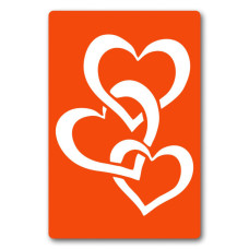 Трафарет для био-тату Сердечко c054-15*20см, размер 15х20 см