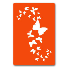 Трафарет для био-тату Бабочки bx002-24*34см, размер 24х34 см