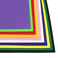 Фетровые листы для рукоделия HQK170-MIX 1,2 мм, A4