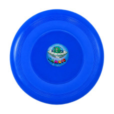 Детская игрушка “Летающая тарелка” 034/1BMS(Blue) диаметр 21 см