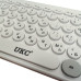 Беспроводная клавиатура mini и мышь keyboard 5263 + приёмник Белая
