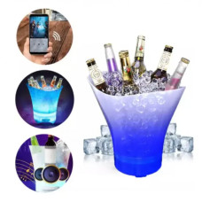 Светящееся ведро для льда с Bluetooth и подсветкой Bucket Light 20 / Ведро для охлаждения напитков Светящееся ведро для льда с Bluetooth и подсветкой Bucket Light 20 / Ведро для охлаждения напитков