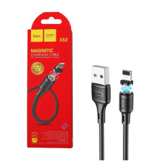 Кабель магнітний HOCO X52-Sereno для заряджання USB- Lightning iPhone5, 1 м, 2.4A Чорний (96368), 96368