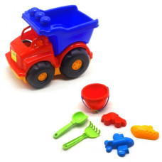 Машина самосвал "Тотошка" с пасочками (красно-синяя)