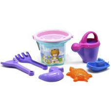 Набор для песка "Цветочек" с лейкой, бирюзовый