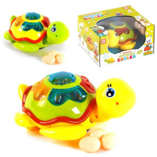 Музыкальная игрушка "Черепаха Булька", несет яйца, свет, песня (укр)