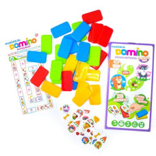 Развивающая игра "Домино. Ассоциации (+ комплект наклейок для фишек)