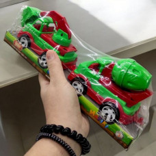 Набор пластиковых машинок "Mini Matiki" (бетономешалка, экскаватор) красный