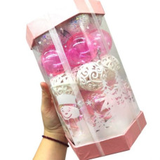 Новорічні прикраси, 35 штук, кульки, D = 5 см, в слюді