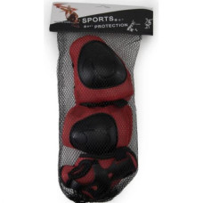 Набiр захисту наколінники, налокітники, в сітці (ЧЕРВОНИЙ)