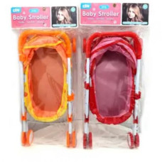 Коляска для куклы лежачая (Оранжевая)