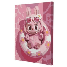 КАРТИНА ПО НОМЕРАМ "PINK POOL" 40*50 см