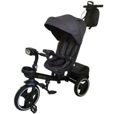 Детский трехколесный велосипед VECTOR ME 1162-1 Dark Gray, с родительской ручкой
